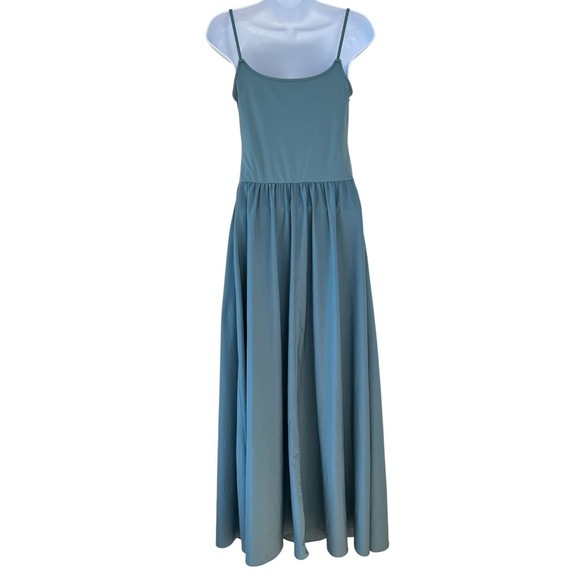 HALARA Teal Maxi Dress with Spaghetti Straps - Picture 4 of 6